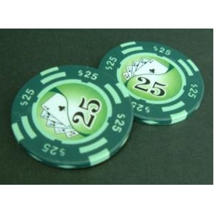 フォースポット チップ ( 25$ ) <25枚セット> - カジノチップ・ポーカーチップ 商品写真2