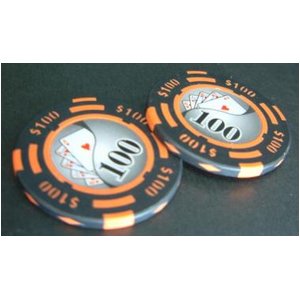 フォースポット チップ ( 100$ ) <25枚セット> - カジノチップ・ポーカーチップ 商品写真2