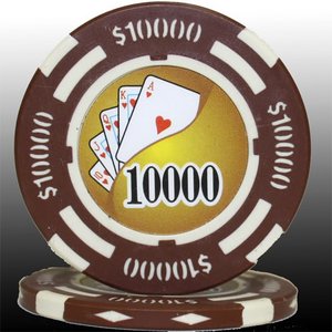 フォースポット チップ ( 10000$ ) <25枚セット> - カジノチップ・ポーカーチップ 商品写真1