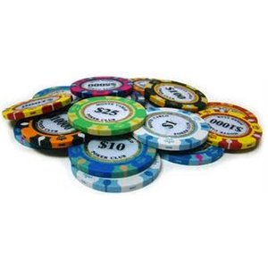 MONTECARLO モンテカルロ・ポーカーチップ<1>白　25枚セット 商品写真2