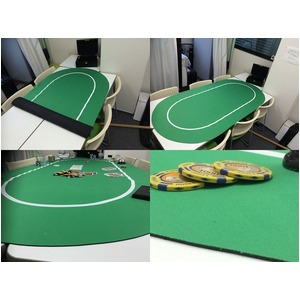 ポーカー・オーバルマット/楕円形　-カラー;グリーン- 商品写真4