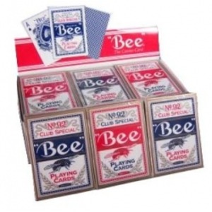 Bee ビー (ポーカーサイズ) 【レッド ・ ブルー】 1ダース<レッド6・ブルー6> 商品写真1