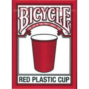 BICYCLE RED PLASTIC CUP バイスクル レッドカップ - 拡大画像