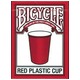 BICYCLE RED PLASTIC CUP バイスクル レッドカップ - 縮小画像1