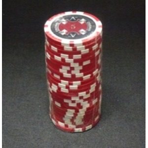 Quattro　Assi(クアトロ・アッシー)ポーカーチップ(5)赤　<25枚セット> 商品写真3