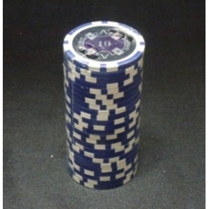 Quattro　Assi(クアトロ・アッシー)ポーカーチップ(10)青　<25枚セット> 商品写真2