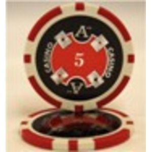 Quattro　Assi(クアトロ・アッシー)ポーカーチップ100枚セット<レッド(5)> 商品写真2