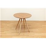 センターテーブル(ラウンドテーブル) 【BAGLE 】 丸型/直径70cm 木製 北欧風 ナチュラル
