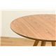 センターテーブル(ラウンドテーブル) 【BAGLE 】 丸型/直径70cm 木製 北欧風 ナチュラル - 縮小画像2