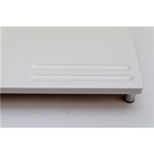 PCモニタースタンド 【ロータイプ】 幅60cm×奥行24cm×高さ6.5cm ホワイト(白) PCモニタースタンド 【ロータイプ】 幅60cm×奥行24cm×高さ6.5cm ホワイト(白)