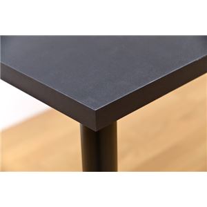 フリーバーテーブル/ハイテーブル 【90cm×45cm】 ブラック(黒) 天板厚約3cm 商品写真4
