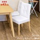 ダイニングチェア/リビングチェア 【2脚入り】 ナチュラル 『Sirius』 座面高：約43cm 張地：合成皮革(合皮) 【完成品】 - 縮小画像1