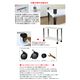 Simple 収納ラック/収納棚 【幅60cm 2段】 ブラック 〔キッチン収納 リビング収納 ディスプレイ家具 什器〕 - 縮小画像3