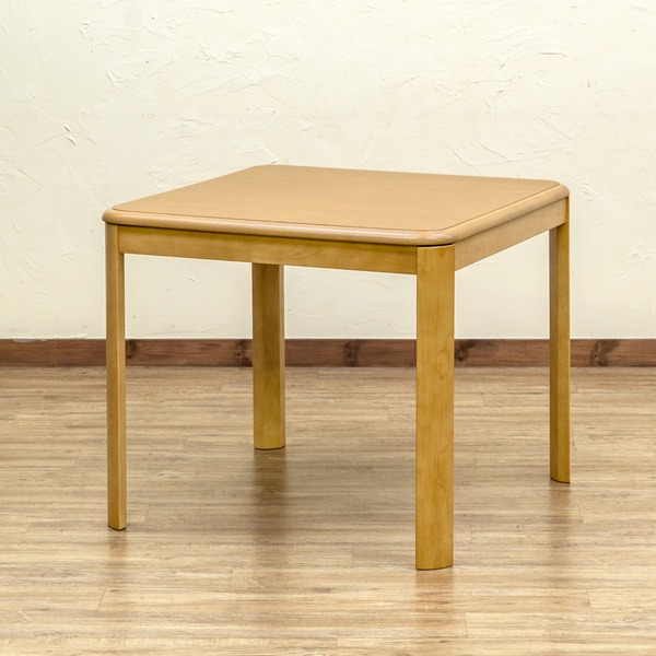ダイニングコタツ 80×80cm正方形 手元コントローラー ナチュラル （NA） 組立品【代引不可】