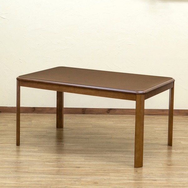 ダイニングコタツ 135×85cm 長方形 手元コントローラー ブラウン （BR） 組立品【代引不可】