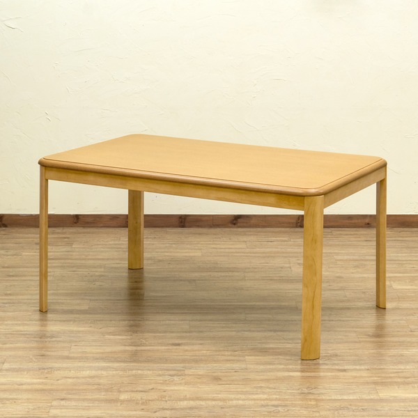 ダイニングコタツ 135×85cm 長方形 手元コントローラー ナチュラル （NA） 組立品【代引不可】