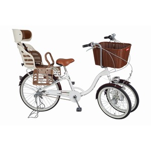 Bambina リアチャイルドシート・バスケット付 三輪自転車 MG-CH243RB 商品写真1