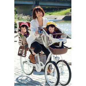 Bambina チャイルドシート付 三人乗り三輪自転車 MG-CH243W 商品写真3