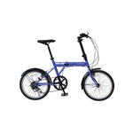折りたたみ自転車/バイシクル 【ブルー】 ノーパンクタイヤ 20インチ シマノ製6段ギア スチールフレーム 『ACTIVEPLUS911』