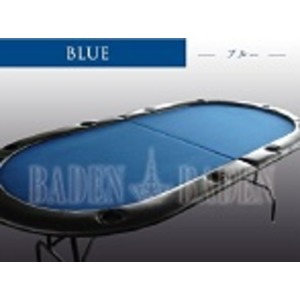 ポーカーテーブル (C10-LIGHT) (2折・軽量タイプ)ブルー 商品写真1