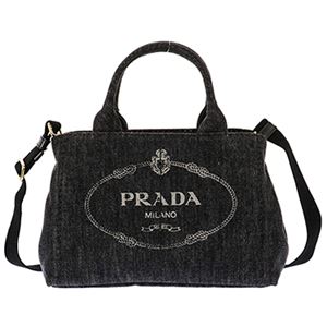 Prada (プラダ) 1BG439 DENIM/NER 手提げバッグ 商品写真1