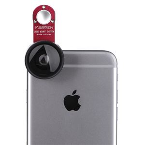 各種スマートフォン対応【セルカレンズ】セルカレンズマウント SURPASS-i 広角レンズセット(Wide Red) 商品写真