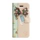 Happymori iPhone5/5s エンブロイダードリボンダイアリー グリーン - 縮小画像1