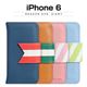 Happymori iPhone6 Reason Ave. Diary ブルー - 縮小画像1
