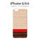 Man＆Wood iPhone6/6s 天然木ケース Rosewash ホワイトフレーム - 縮小画像1