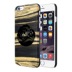 Man&Wood BLACK LABEL iPhone6s/6 天然木香るケース 波 White Ebony 商品写真3
