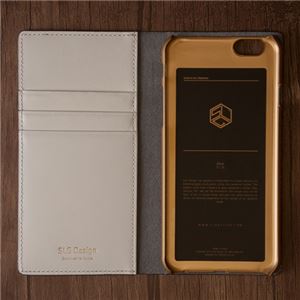 SLG Design iPhone6 D4 Metal Leather Diary ブラック 商品写真3
