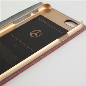 SLG Design iPhone6 D4 Metal Leather Diary レッド 商品写真5