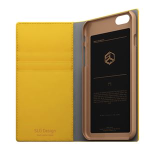 SLG Design iPhone6 D5 Calf Skin Leather Diary イエロー 商品写真3