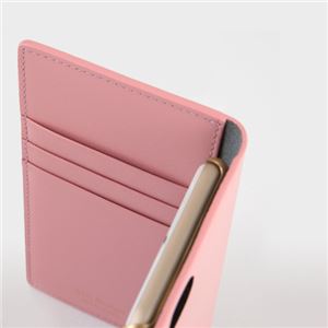 SLG Design iPhone6 D5 Calf Skin Leather Diary ベビーピンク 商品写真5
