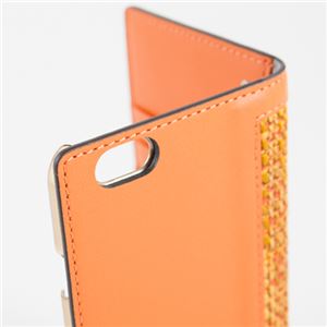 SLG Design iPhone6 D5 Edition Calf Skin Leather Diary オレンジ 商品写真4