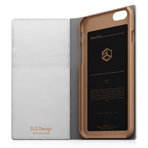 SLG Design iPhone6 D5 Edition Calf Skin Leather Diary ホワイト 商品写真2