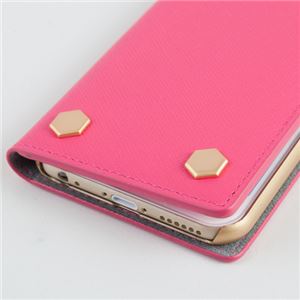 SLG Design iPhone6 D5 Saffiano Calf Skin Leather Diary オレンジ 商品写真3