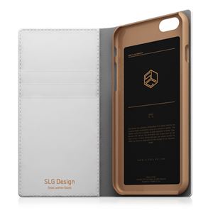 SLG Design iPhone6 D5 Saffiano Calf Skin Leather Diary ベビーピンク 商品写真2