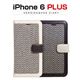 ZENUS iPhone6 Plus Herringbone Diary ブラック - 縮小画像1