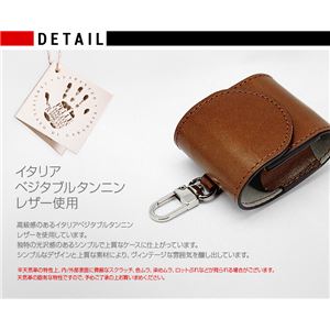 HANSMARE ITALY LEATHER AirPods CASE ブラウン 商品写真2