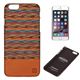 Man＆Wood iPhone6 天然木ケース Browny check ブラックフレーム - 縮小画像1
