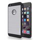 SG iPhone6 ALU ロゴイルミネーションケース Stripe ブラック+シルバー - 縮小画像1