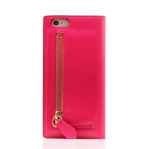 SLG Design iPhone6/6S Saffiano Zipper Case ホットピンク 商品写真1