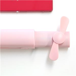 THE FAN 3WAY ポータブル扇風機 ピンク - 拡大画像