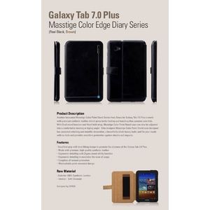Z486GT7★Galaxy Tab 7.0Plus masstige Color Point Stand-Real Black 商品写真3
