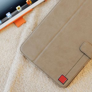 【iPad Mini ケース】★iPad Mini★iPad mini ケース オレンジ【スタンド、カードケース、ポケット付き!!】 機能性充実! Color Point 自動on/off  商品写真1