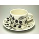 アラビア(ARABIA) パラティッシ・ブラック コーヒーカップ＆ソーサー - 縮小画像1