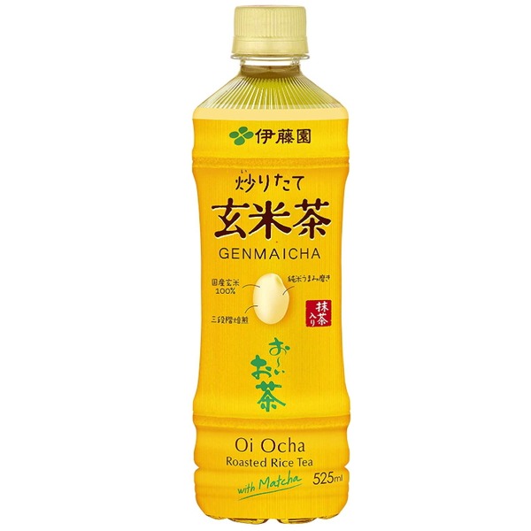 【まとめ買い】伊藤園 おーいお茶 抹茶入り玄米茶 ペットボトル 525ml×24本(1ケース)