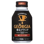 【まとめ買い】コカ・コーラ ジョージア ヨーロピアン 香るブラック ボトル缶 290ml×24本（1ケース）