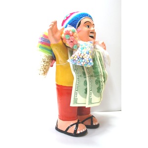 【特大エケコ人形35cm】ペルー製「現品・限定」ビッグサイズのエケコ人形です。商売繁盛の福  商品写真3